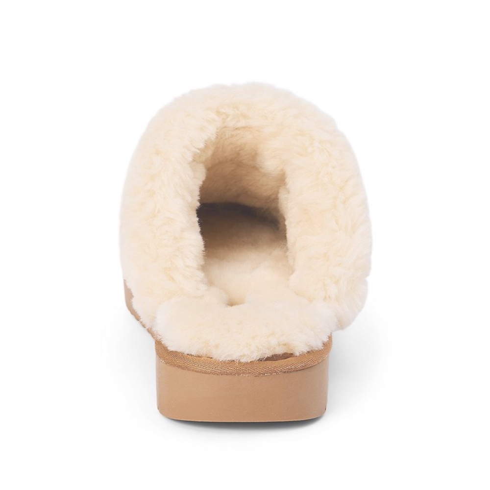 NIB Beach By Matisse Latigo Slipper WomenS SZ 10 Tan Shearling Slip-On Clogs - Picture 3 of 12